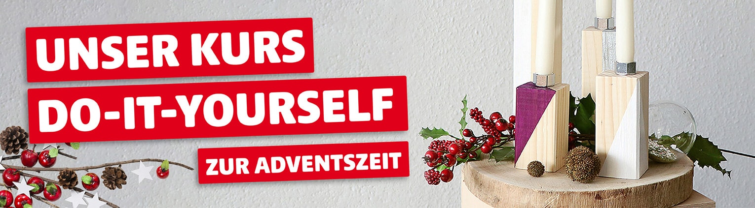 Adventskranz selber besteln im hagebaumarkt Brake
