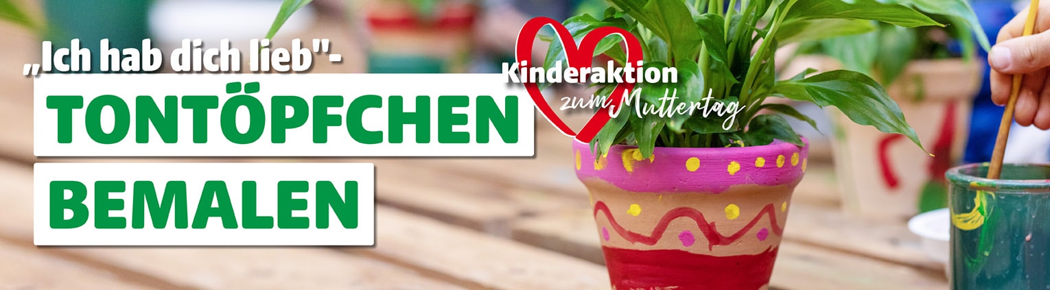 Tontöpfe bemalen im hagebaumarkt Aurich